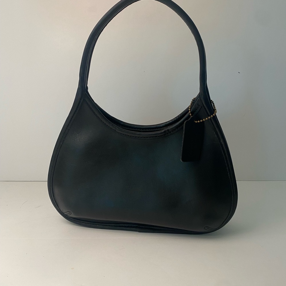 Vintage Coach 9027 Mini Ergo Black Leather Purse Bag Adorable! - Picture 2 of 11